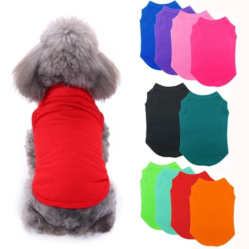 Plain cotton cat dog - dog, clothes