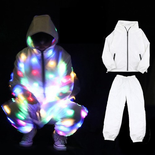 Colorful led luminous clothing - colorful,