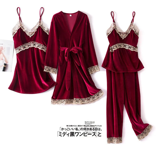 Velour pijamas set women - velour,