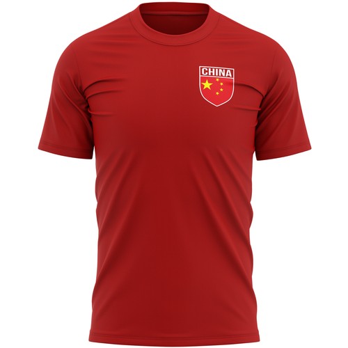 Mens china football flag - china, badge