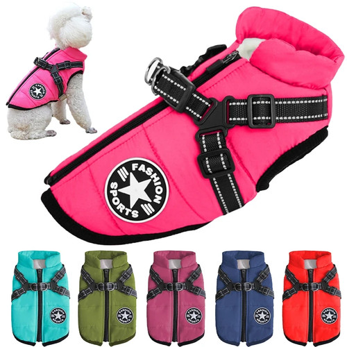 Waterproof warm dog jacket - waterproof,