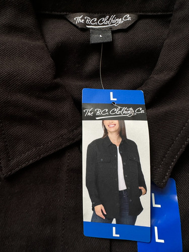 Bnwt ladies black shacket - ladies,