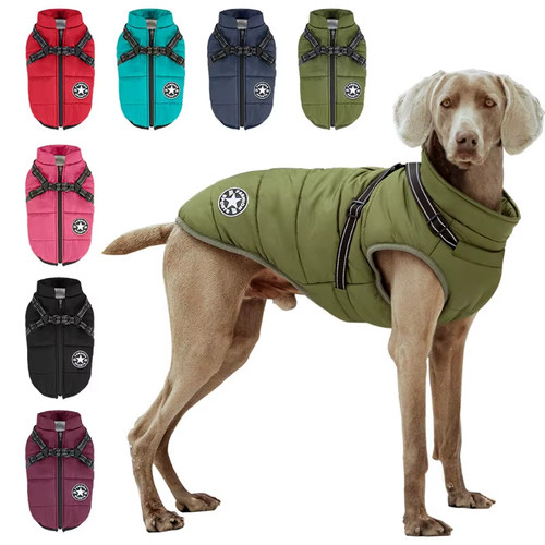 Waterproof winter dog jacket - winter,