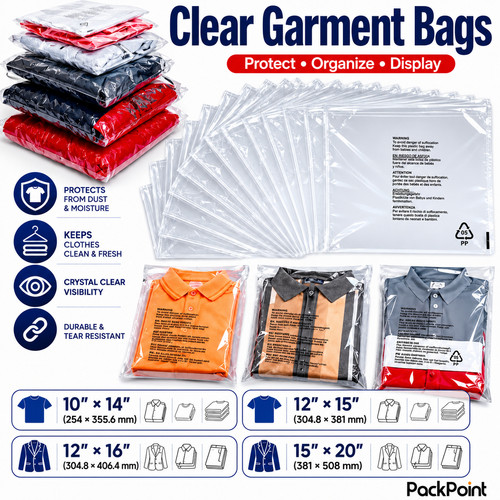 Clear garment bags - garment,